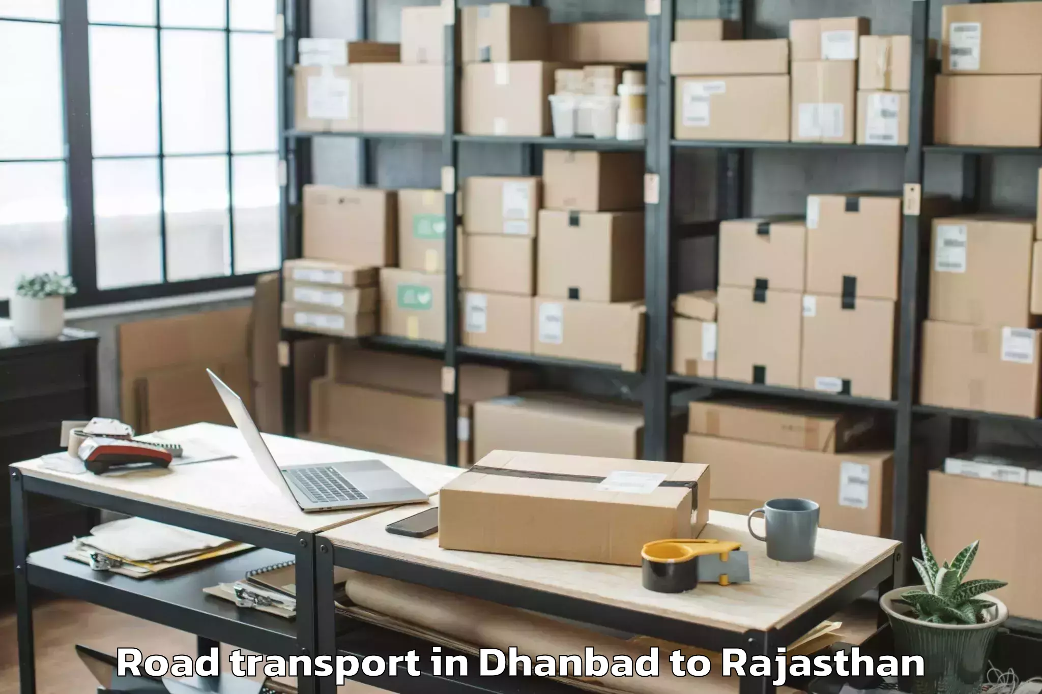 Book Dhanbad to Chittorgarh Road Transport Online